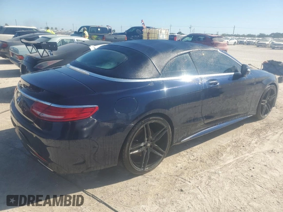 2017 Mercedes-Benz S 550 with VIN WDDXK8CB7HA031584, listed as a Copart auction lot 74034154 with Not Provided miles and Non Repairable. Bid and sale history available at DreamBid. Image 3.