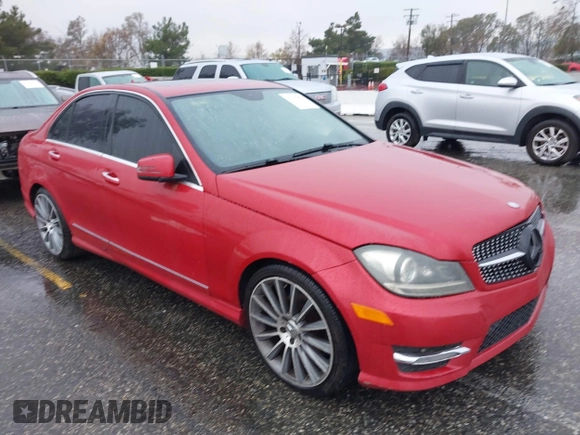 2013 Mercedes-Benz C 250 Sport with VIN WDDGF4HBXDR284643, listed as a IAAI auction lot 41517874 with 74,023 mi miles and . Bid and sale history available at carsss.com. Image 1.