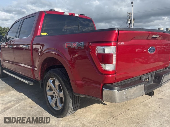 2022 Ford F-150 XL with VIN 1FTFW1E58NKD93244, listed as a Copart auction lot 55532315 with 254,832 mi miles and Clean Title. Bid and sale history available at carsss.com. Image 3.
