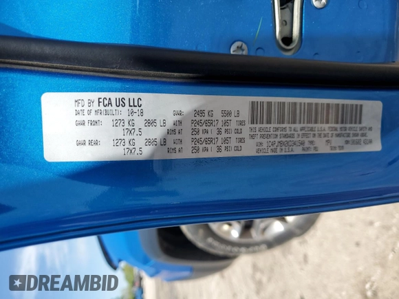 2019 Jeep Cherokee Trailhawk z VIN 1C4PJMBX2KD341540, wystawiony jako Copart lot #55656625 z przebiegiem 88 128 mil mil oraz Szkoda całkowita • Salvage title. Historia ofert i sprzedaży dostępna na DreamBid. Obrazek 13.