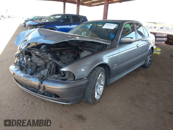 2002 BMW 5 Series 525iA with VIN WBADT43442GY95336, listed as a IAAI auction lot 42068577 with 1 mi miles. Bid and sale history available at carsss.com. Image 16.