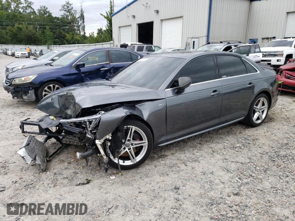2018 Audi S4 Premium Plus with VIN WAUB4AF48JA233484, listed as a Copart auction lot 71469404 with 37,997 mi miles and Salvage Title. Bid and sale history available at carsss.com. Image 1.