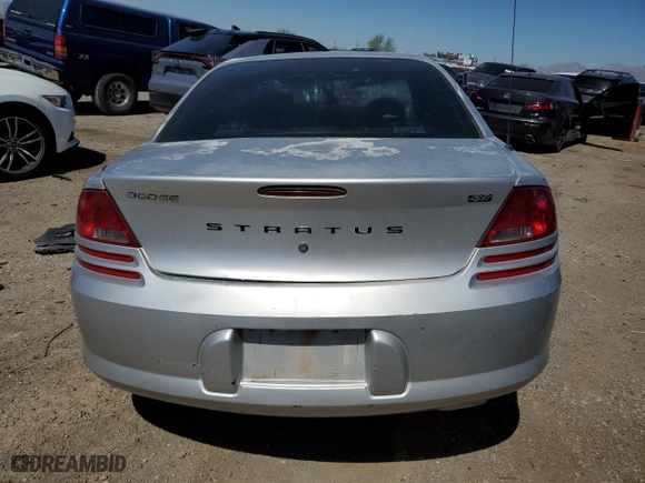 2006 Dodge Stratus Sdn SXT with VIN 1B3EL46X06N231101, listed as a Copart auction lot 72078524 with NaN miles and Salvage Title. Bid and sale history available at carsss.com. Image 6.