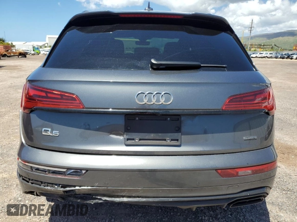 2023 Audi Q5 S line Prestige with VIN WA1FAAFY3P2055352, listed as a Copart auction lot 48815035 with 17,863 mi miles and Salvage title. Bid and sale history available at DreamBid. Image 6.