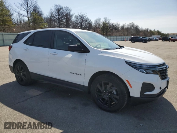 2024 Chevrolet Equinox LS with VIN 3GNAXHEG8RL368938, listed as a Copart auction lot 51263085 with 7,319 mi miles and Salvage Title. Bid and sale history available at DreamBid. Image 4.