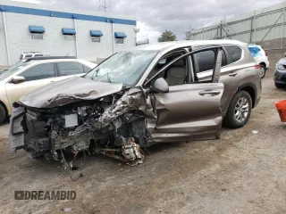 2019 Hyundai Santa Fe SE with VIN 5NMS23AD8KH010316, listed as a Copart auction lot 51163115 with 73,302 mi miles and Salvage Title. Bid and sale history available at carsss.com. Image 1.