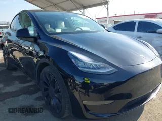 2021 Tesla Model Y Performance with VIN 5YJYGDEF1MF092889, listed as a IAAI auction lot 42076715 with 48,373 mi miles and . Bid and sale history available at DreamBid. Image 1.
