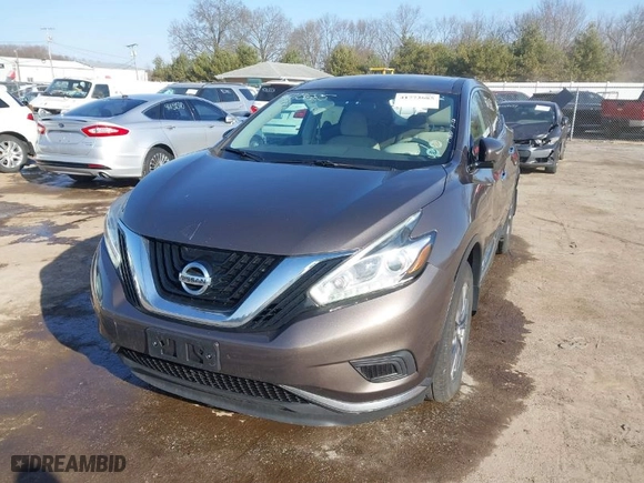 2015 Nissan Murano SV with VIN 5N1AZ2MH8FN231290, listed as a IAAI auction lot 41773685 with 147,715 mi miles. Bid and sale history available at carsss.com. Image 2.