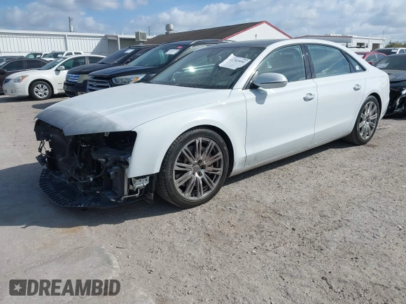 2015 Audi A8 L 4.0T with VIN WAU32AFD4FN002639, listed as a IAAI auction lot 41703951 with 103,722 mi miles. Bid and sale history available at carsss.com. Image 18.