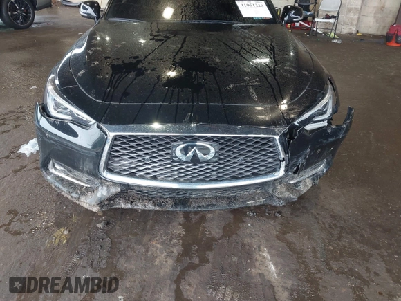 2018 Infiniti Q60 Luxe with VIN JN1EV7ELXJM393036, listed as a IAAI auction lot 41951210 with Not provided miles and . Bid and sale history available at DreamBid. Image 6.