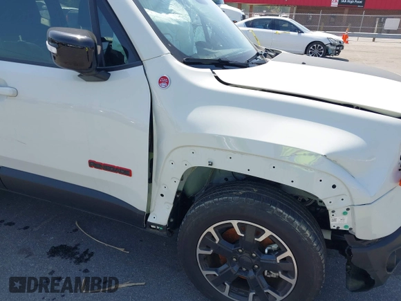 2023 Jeep Renegade Trailhawk with VIN ZACNJDC18PPP12658, listed as a IAAI auction lot 42021264 with 16,187 mi miles and . Bid and sale history available at DreamBid. Image 18.