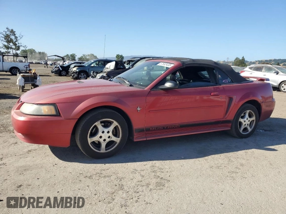 2002 Ford Mustang Deluxe с VIN 1FAFP44422F163443, выставлен на аукционе Copart как лот 57532435 с пробегом 209 356 миль миль и Списание • Salvage title. История ставок и продаж доступна на DreamBid. Изображение 1.