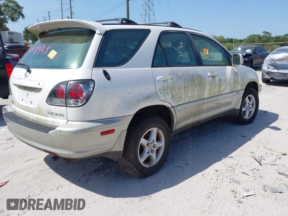 2002 Lexus RX 300 with VIN JTJGF10U920120014, listed as a IAAI auction lot 42120963 with 1 mi miles. Bid and sale history available at carsss.com. Image 4.