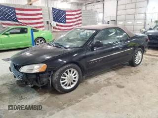 2001 Chrysler Sebring LXi with VIN 1C3EL55U61N635710, listed as a Copart auction lot 53692294 with 202,914 mi miles and Salvage Title. Bid and sale history available at DreamBid. Image 1.