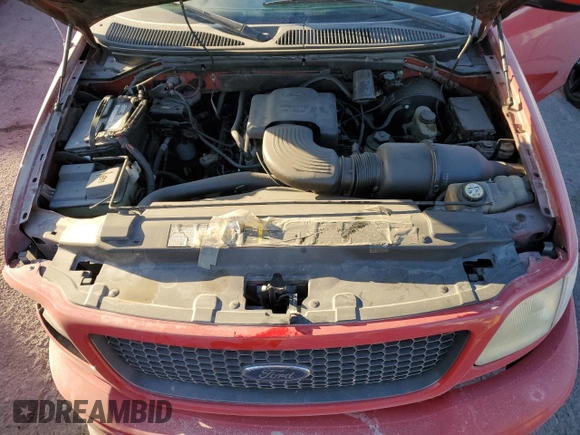 2002 Ford F-150 XL with VIN 1FTRX07W22KA41637, listed as a Copart auction lot 43665235 with 277,896 mi miles and Salvage title. Bid and sale history available at DreamBid. Image 12.