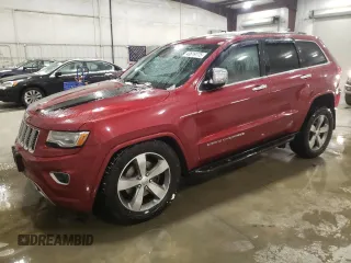 2014 Jeep Grand Cherokee Overland with VIN 1C4RJFCM3EC362173, listed as a Copart auction lot 43619775 with 277,053 mi miles and Salvage Title. Bid and sale history available at DreamBid. Image 1.