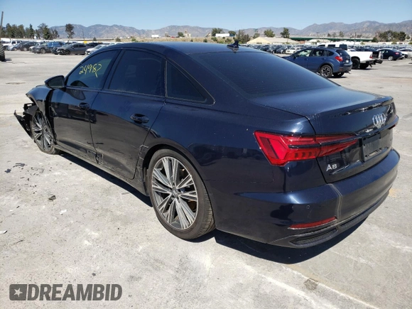 2019 Audi A6 Premium Plus with VIN WAUE8AF21KN126576, listed as a Copart auction lot 37405972 with 24,942 mi miles. Bid and sale history available at carsss.com. Image 3.