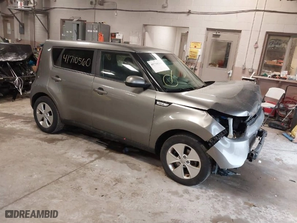 2016 Kia Soul with VIN KNDJN2A26G7289579, listed as a IAAI auction lot 41710560 with NaN miles. Bid and sale history available at carsss.com. Image 1.