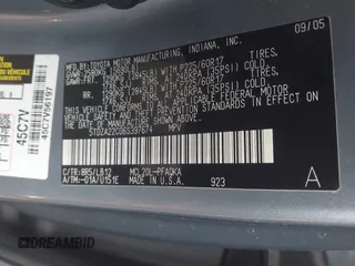2006 Toyota Sienna XLE with VIN 5TDZA22C06S397674, listed as a IAAI auction lot 41855433 with 235,258 mi miles. Bid and sale history available at carsss.com. Image 9.