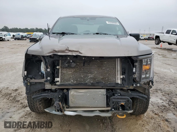 2023 Ford F-150 XL with VIN 1FTEW1E81PFB44320, listed as a Copart auction lot 43208905 with 37,499 mi miles and Salvage Title. Bid and sale history available at carsss.com. Image 5.