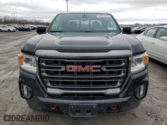 2022 GMC Canyon 4WD AT4 w/Leather with VIN 1GTG6FEN5N1279158, listed as a Copart auction lot 50958545 with 34,569 mi miles and Salvage Title. Bid and sale history available at carsss.com. Image 5.