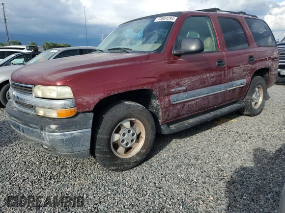 2002 Chevrolet Tahoe LS with VIN 1GNEC13V22R123363, listed as a Copart auction lot 73884294 with 156,286 mi miles and Salvage Title. Bid and sale history available at carsss.com. Image 1.