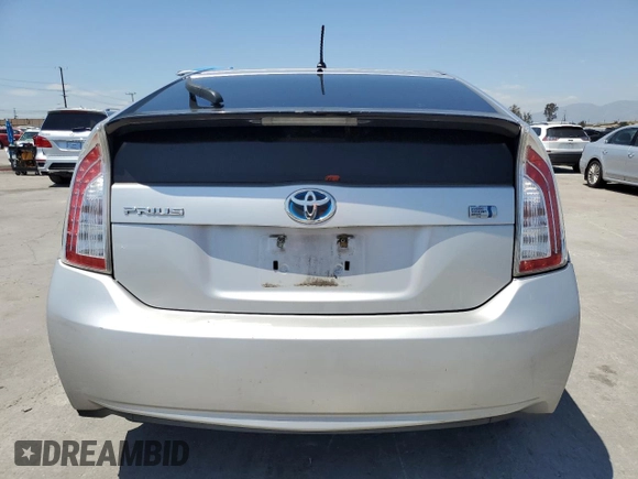 2014 Toyota Prius Four with VIN JTDKN3DU1E0367280, listed as a Copart auction lot 55263865 with 263,596 mi miles and Salvage Title. Bid and sale history available at carsss.com. Image 6.