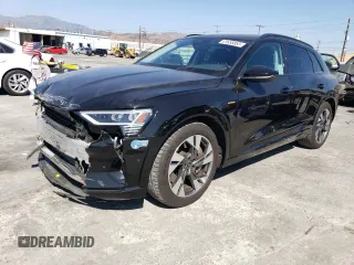 2021 Audi e-tron Premium with VIN WA1AAAGE0MB030323, listed as a Copart auction lot 61656853 with 22,802 mi miles. Bid and sale history available at carsss.com. Image 1.