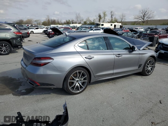 2025 Genesis G70 2.5T with VIN KMTG34SC1SU153729, listed as a Copart auction lot 51311795 with 13,251 mi miles and Salvage Title. Bid and sale history available at carsss.com. Image 3.