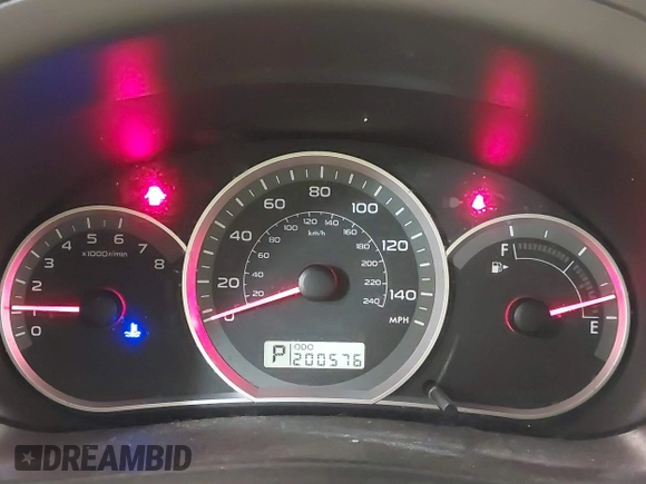 2008 Subaru Impreza Sedan (Natl) i with VIN JF1GE61608H504007, listed as a IAAI auction lot 41189920 with 200,576 mi miles. Bid and sale history available at carsss.com. Image 7.