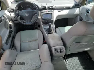 2004 Mercedes-Benz C 230 Kompressor with VIN WDBRF40J04F548247, listed as a Copart auction lot 58189555 with 80,351 mi miles and Salvage title. Bid and sale history available at DreamBid. Image 8.