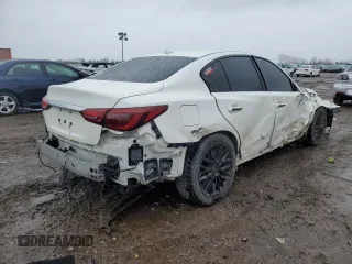 2020 Infiniti Q50 3.0t LUXE with VIN JN1EV7AR6LM250288, listed as a Copart auction lot 47900645 with 37,029 mi miles and Salvage Title. Bid and sale history available at carsss.com. Image 3.