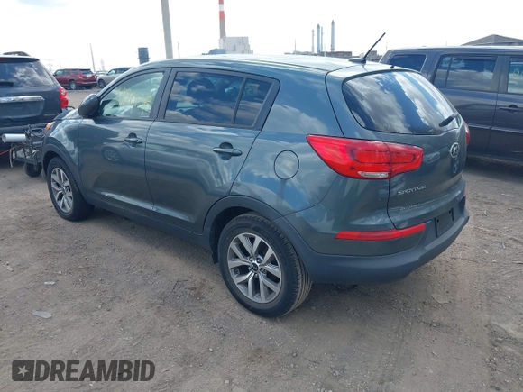 2015 Kia Sportage LX with VIN KNDPB3AC9F7737796, listed as a IAAI auction lot 41901318 with 109,625 mi miles and . Bid and sale history available at carsss.com. Image 3.