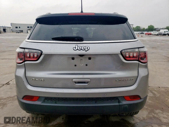 2018 Jeep Compass Limited with VIN 3C4NJDCB7JT179990, listed as a Copart auction lot 51595205 with Not Provided miles and Salvage Title. Bid and sale history available at DreamBid. Image 6.