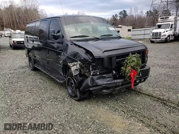 2008 Ford Econoline Passenger XL with VIN 1FBNE31L58DB44511, listed as a Copart auction lot 83866334 with 183,890 mi miles and Salvage Title. Bid and sale history available at carsss.com. Image 12.