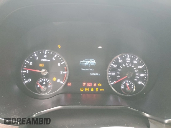 2022 Kia Telluride EX with VIN 5XYP3DHC5NG207139, listed as a Copart auction lot 60104755 with 101,632 mi miles and Salvage title. Bid and sale history available at DreamBid. Image 9.