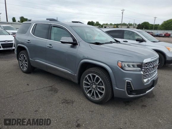 2020 GMC Acadia Denali with VIN 1GKKNXLS6LZ176328, listed as a Copart auction lot 58144725 with 70,321 mi miles and Salvage title. Bid and sale history available at DreamBid. Image 4.
