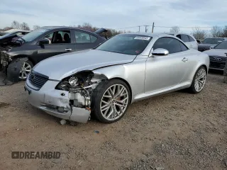2006 Lexus SC 430 with VIN JTHFN48Y369000493, listed as a Copart auction lot 46929945 with 141,704 mi miles and Salvage Title. Bid and sale history available at carsss.com. Image 1.