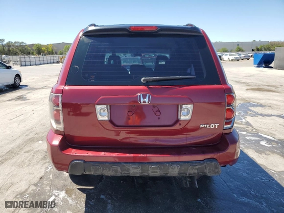 2005 Honda Pilot LX with VIN 2HKYF18115H559023, listed as a Copart auction lot 49797835 with 206,339 mi miles and Salvage Title. Bid and sale history available at carsss.com. Image 6.