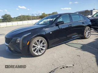 2025 Cadillac CT5 Sport with VIN 1G6DP5RK2S0100072, listed as a Copart auction lot 71730264 with 1,411 mi miles and Salvage Title. Bid and sale history available at DreamBid. Image 1.