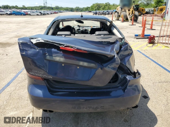 2008 Pontiac Grand Prix with VIN 2G2WP552X81103699, listed as a Copart auction lot 61565325 with 130,886 mi miles and Salvage title. Bid and sale history available at DreamBid. Image 6.