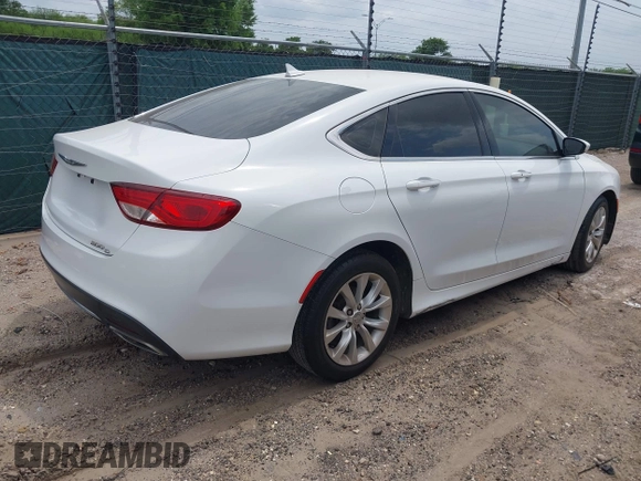 2015 Chrysler 200 C with VIN 1C3CCCCGXFN631935, listed as a IAAI auction lot 42144521 with 157,531 mi miles. Bid and sale history available at carsss.com. Image 4.