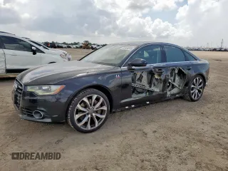 2013 Audi A6 Premium Plus with VIN WAUGGAFC6DN129027, listed as a Copart auction lot 60483345 with 83,361 mi miles and Salvage title. Bid and sale history available at DreamBid. Image 1.