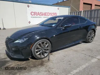 2019 Lexus RC 350 z VIN JTHHZ5BC4K5020656, wystawiony jako Copart lot #46258195 z przebiegiem 101 381 mil mil oraz Szkoda całkowita • Salvage title. Historia ofert i sprzedaży dostępna na DreamBid. Obrazek 1.