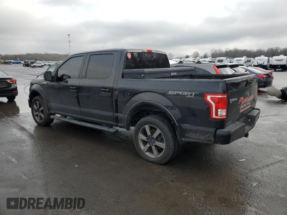 2017 Ford F-150 XL with VIN 1FTEW1EG3HKE32372, listed as a Copart auction lot 85034644 with 125,408 mi miles and Salvage Title. Bid and sale history available at DreamBid. Image 2.