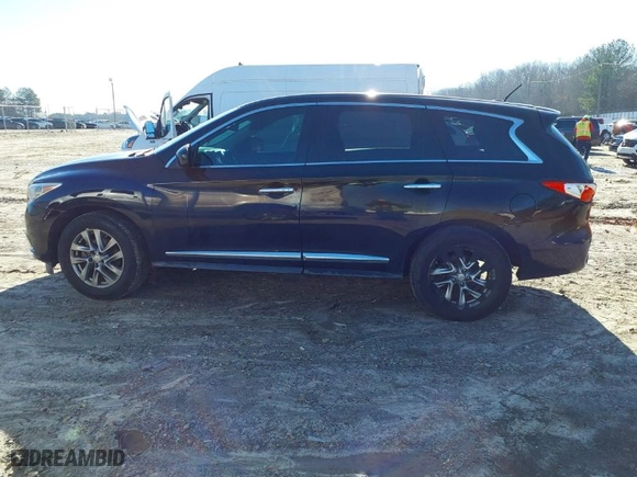 2013 Infiniti JX35 with VIN 5N1AL0MNXDC322307, listed as a IAAI auction lot 41485601 with 196439 miles. Bid and sale history available at carsss.com. Image 14.