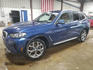2024 BMW X3 xDrive30i z VIN 5UX53DP04R9V20431, wystawiony jako Copart lot #58739455 z przebiegiem 13 408 mil mil oraz Szkoda całkowita • Salvage title. Historia ofert i sprzedaży dostępna na DreamBid. Obrazek 1.