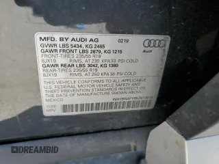 2019 Audi Q5 Premium Plus z VIN WA1BNAFY9K2072619, wystawiony jako Copart lot #61961025 z przebiegiem 47 436 mil mil oraz Szkoda całkowita • Salvage title. Historia ofert i sprzedaży dostępna na DreamBid. Obrazek 12.