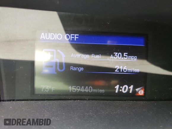 2012 Honda Civic EX-L with VIN 2HGFB2F98CH565717, listed as a Copart auction lot 56014695 with 159,440 mi miles and Salvage Title. Bid and sale history available at DreamBid. Image 9.