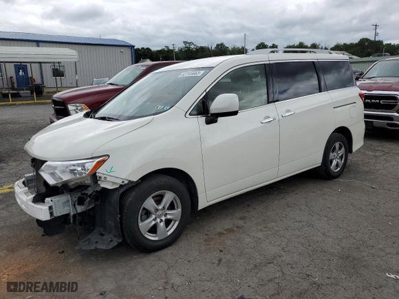 2017 Nissan Quest SV with VIN JN8AE2KP0H9169992, listed as a Copart auction lot 62745663 with 98,219 mi miles. Bid and sale history available at carsss.com. Image 1.